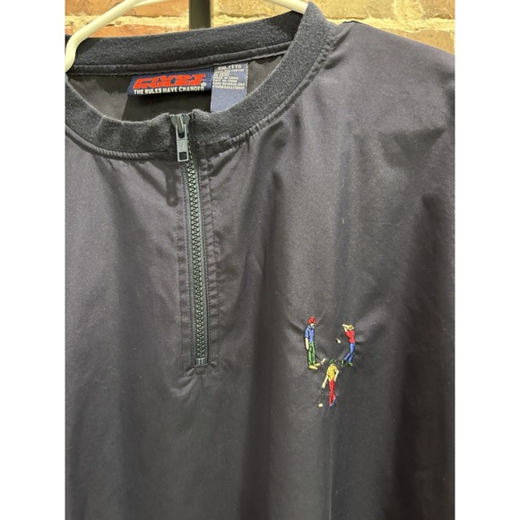 Pivot Rules Pullover Mens XXL, Navy Golf Windshirt Quarter Zip Embroidered, Golf - Picture 3 of 7